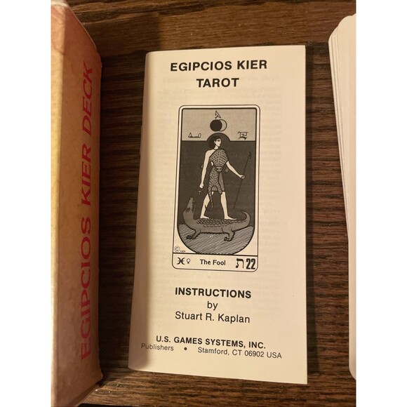 Egipcios Kier Tarot Deck Stuart R. Kaplan Complete 1984 Vintage Egyptian - Picture 3 of 12